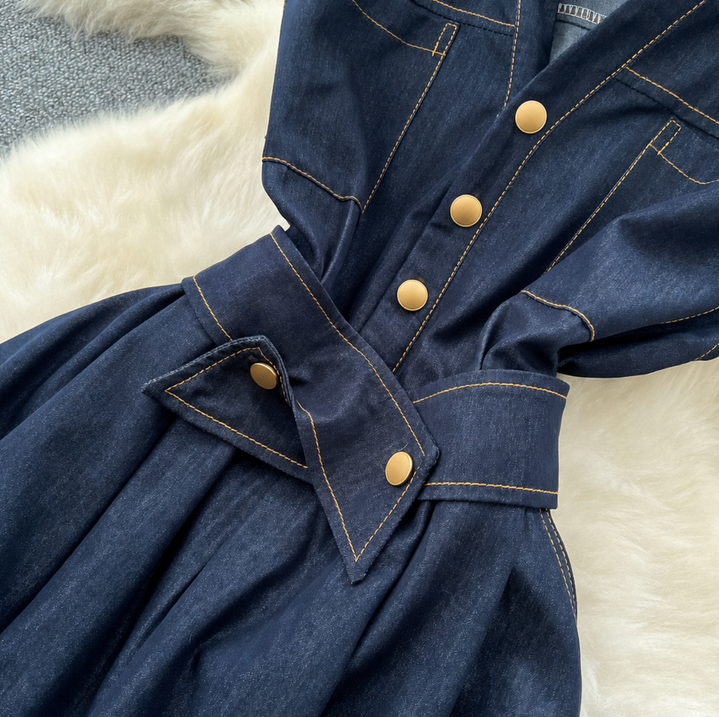Women's Denim Blue Fashion Dress