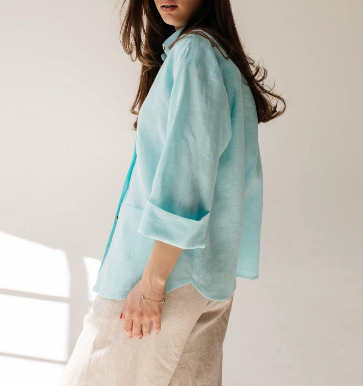 Cotton-Linen Shirt & Trousers Set